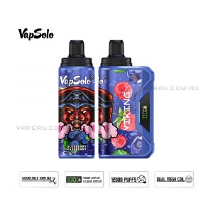 VapSolo Viking 12000 Puffs Blueberry Raspberry