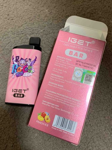 IGET Bar 3500 Puffs Peach Ice photo review