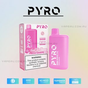 PYRO Vape 6000 Puffs 5% Fresh Grape