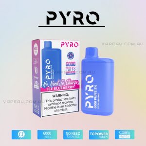 PYRO Vape 6000 Puffs 5% Ice Blueberry