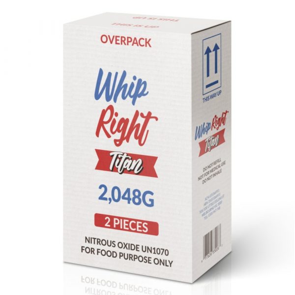 WhipRight Titan 2048g Cream Chargers 3.3L Nang Tanks carton